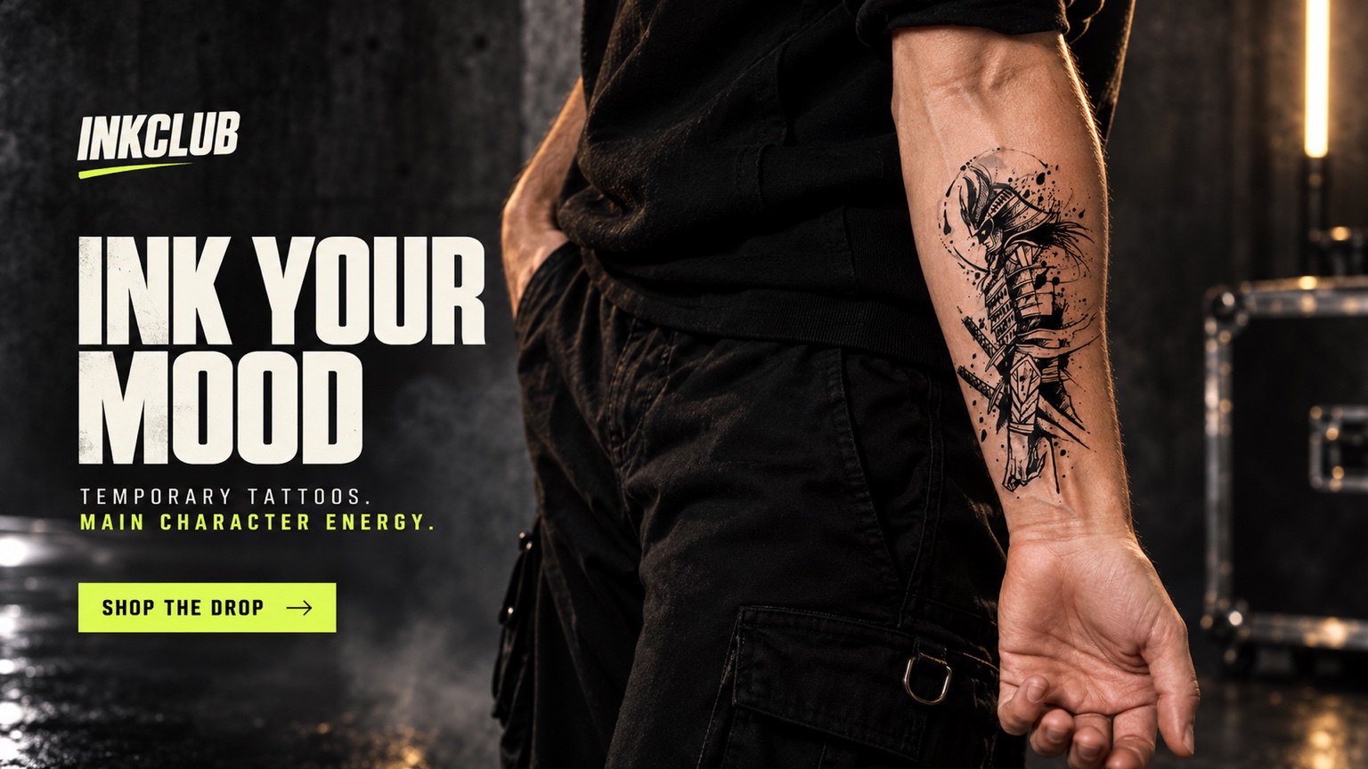 Ink your mood — shop InkClub semi-permanent tattoos